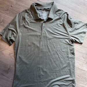 Hurley Men's Olive Polo with Subtle Logo